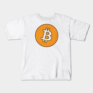 Bitcoin Cryptocurrency Crypto Cash BTC Logo Kids T-Shirt